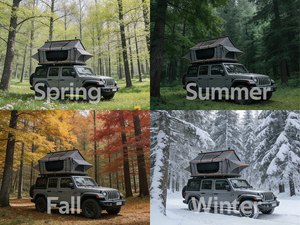 เต็นท์หลังคารถแบบเปลือกแข็งโพลีเอสเตอร์สองชั้น สำหรับทุกฤดู เปิดอัตโนมัติ กันน้ำ ป้องกันรังสียูวี 50+ น้ำหนักเบา - Product Image 6