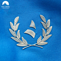 Écusson en TPU personnalisé à haute fréquence, gaufré, doré brillant, dégradé, avec logo en caoutchouc, étiquette de transfert thermique en silicone, badge texturé pour vêtements