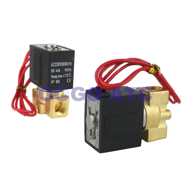 Smc Type Magneetventiel VX2120-X64 06 08 1 Minuut 2 Punten V2A102-03 AC220V DC24V 12V Zuiver Koper Lichaam Elektromagnetische valve