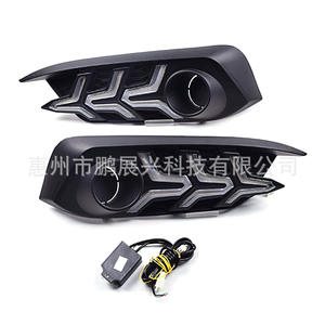 Bisel de Luz Antiniebla Delantera para Honda Civic 2016-2018, LED DRL, Señal de Giro, ABS Negro, Izquierdo y Derecho - Product Image 5