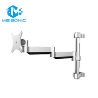 Support de moniteur robotisé robuste en alliage d'aluminium Meisonic T5-ME1-700 avec bras à ressort à gaz pour écran d'ordinateur