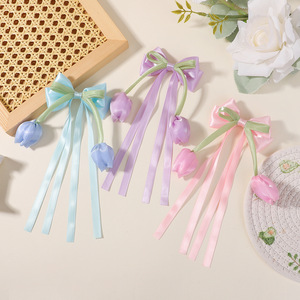 Pinza para el <span class=keywords><strong>pelo</strong></span> <span class=keywords><strong>de</strong></span> lazo <span class=keywords><strong>de</strong></span> tulipán <span class=keywords><strong>de</strong></span> cristal hecha a mano, dulce, <span class=keywords><strong>de</strong></span> gran tamaño, accesorio <span class=keywords><strong>de</strong></span> alta gama para niñas, horquilla <span class=keywords><strong>de</strong></span> lazo para el cabello, adorno para la cabeza - Product Image 3