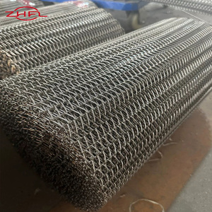 Bande transporteuse en treillis métallique tissé pour l'industrie alimentaire, en acier inoxydable SUS304/316, tissage uni, pour transfert, soudage et pliage - Product Image 4