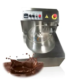 Mesin Tempering coklat Mini otomatis 8Kg, mesin pembuat coklat cetakan Enrobing coklat