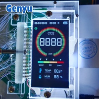 Écran LCD personnalisé OEM à 4 chiffres TN VA négatif noir 7 segments LCD pour moniteur de compteur de CO2