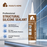 Scellant silicone FEIDU multi-usage, haute adhérence, résistant aux intempéries, imperméable, acétique, neutre, à prise rapide, transparent, blanc, noir, pour la construction