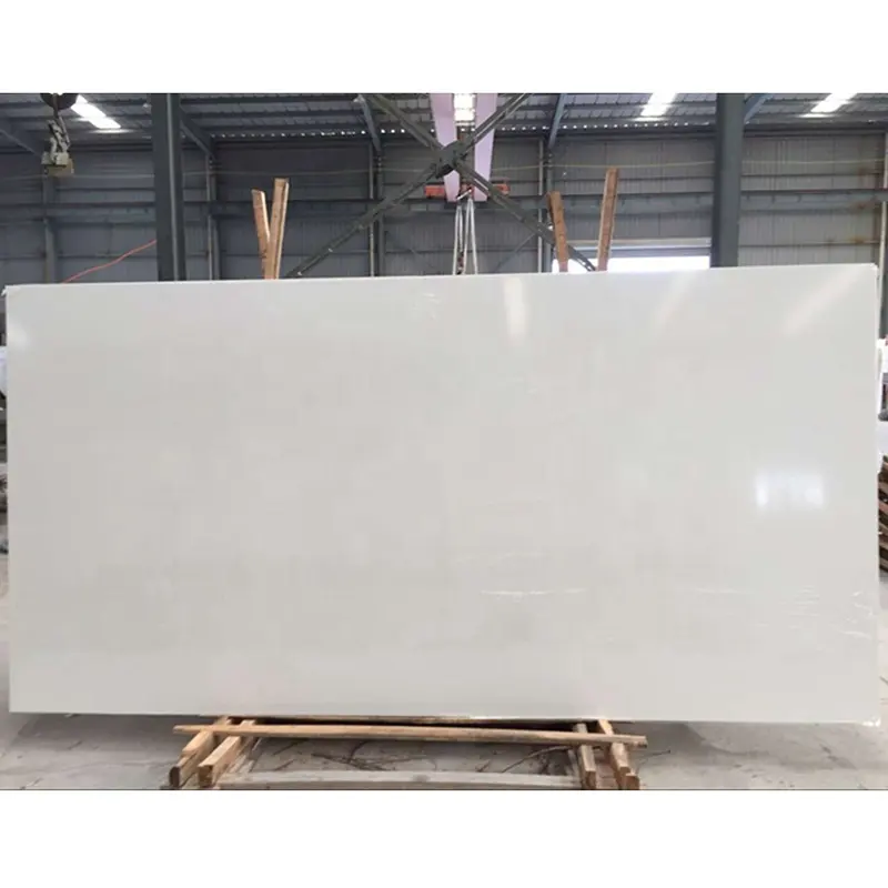 Super Snows tone tile White Artificial Marble Price Used For Flooring Tiles Countertop Artificial Stone