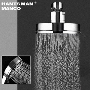 Premium kleine plafondmontage sproeidoucheset met hoge druk, handdouche, chroom ABS, regenmassagefuncties, badkamer - Product Image 1