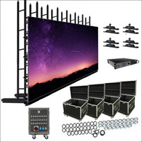 Écrans LED de location transfrontaliers pour extérieur et intérieur, panneaux LED P391, résolution 256x128, haute luminosité