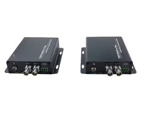 <span class=keywords><strong>Convertisseur</strong></span> de média vidéo 5MP 2 canaux HD CVI TVI AHD vers fibre monomode (20 km) avec données RS485 et interface BNC - Product Image 2