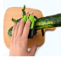 Creative Fruit Dunschiller Dubbele Vinger Blade Slicer Rasp Rvs Groente Snoeier Cutter Komkommer Aardappel Zester