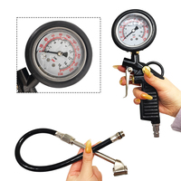 Pistolet de pression des pneus pour moto avec tuyau en caoutchouc 220 PSI et embout de gonflage à verrouillage mécanique