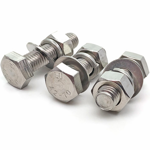 สกรูหัวหกเหลี่ยมและน็อตสแตนเลส 304 เมตริก DIN 933 DIN934 M24 - Product Image 5