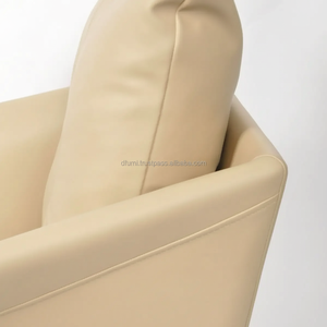 Chaise longue rembourrée en mousse ignifuge Base en acier à poche Contreplaqué Shell Pivot revêtu de poudre OEM disponible Djenne - Product Image 1