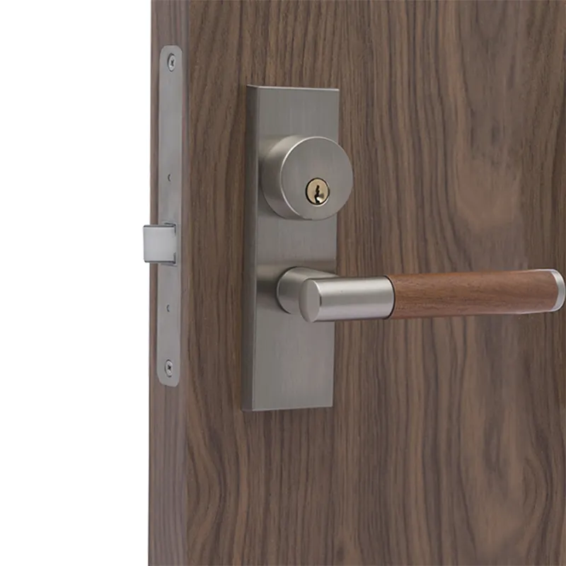 Top Quality Manual Door Lock with Key Modern Wooden Door Lock Nickel Mortise Lock Handle