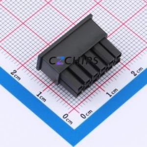 W30012K-12PB123 Housing (Wire-to-Board / Wire-to-Wire) P=3.03mm Connector 2x6P 3.03mm Micro-Fit (MX 3.0) 3.03mm - Product Image 2