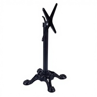 Pieds de table en métal au design moderne, base en acier vintage antirouille durable, support de table pliable, base de table basse pliante