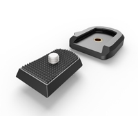 Nouvelle plaque de fixation rapide universelle carrée pour caméra, support de rotule pour trépied