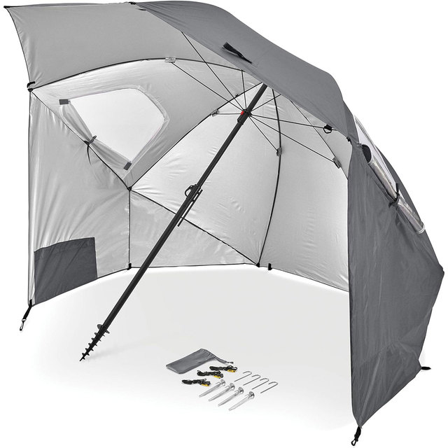 Sunshade Camping Beach Hiking Use Sun and Rain Protection UPF 50+ Waterproof Umbrella Shelter