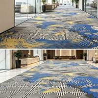 Tapis commercial imprimé à motif vague moderne, design géométrique chinois, pour hôtel et maison, taille personnalisée disponible