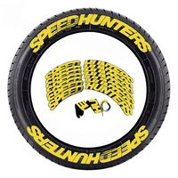 Autocollant en caoutchouc pour pneu de voiture, personnalisé/en gros, avec lettres