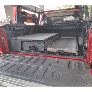 Stainless Steel Cargo Slide VRD4X4 Offroad 4WD Draws Pickup Truck <b>Bed</b> Slide Fridge Slide Pull Out Drawer System - Product Image 2