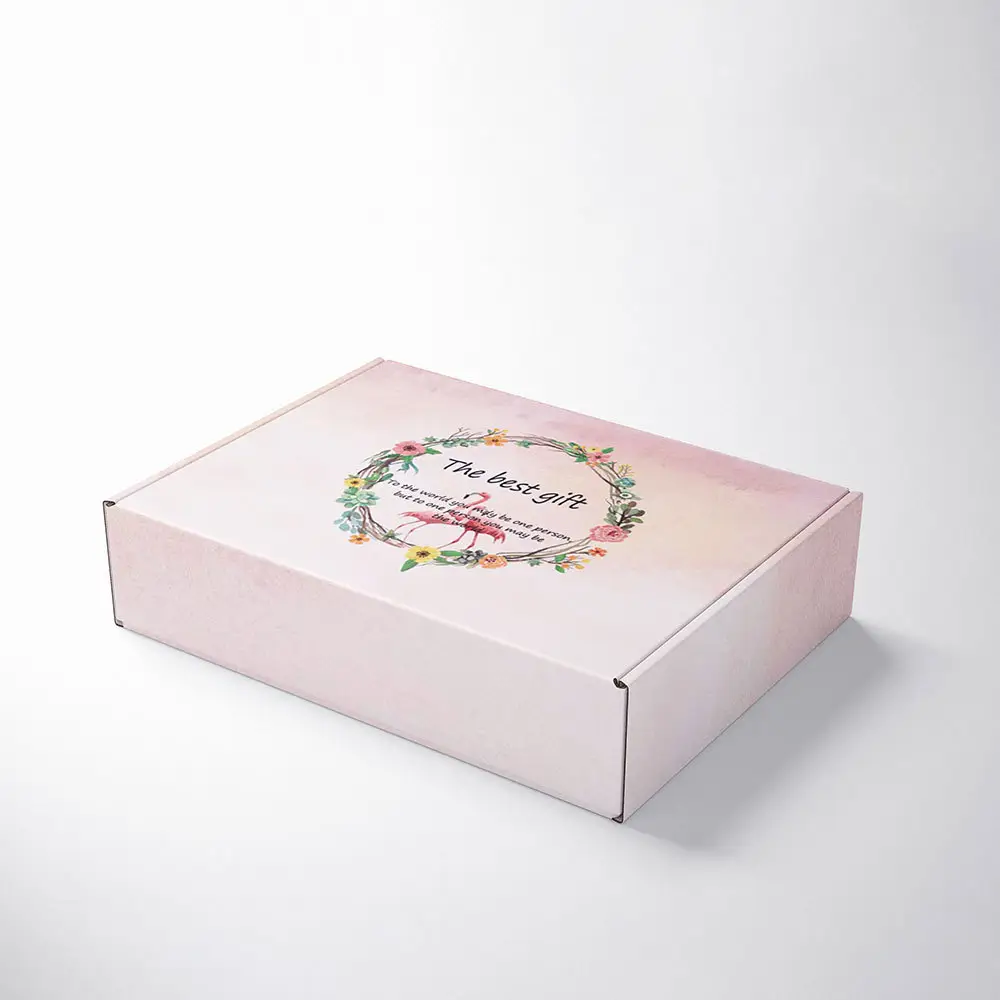 Emballage de costumes en papier Kraft ondulé, boîte exquise pour sous-vêtements, nouveau Design, 2020