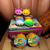 Jouet anti-stress mignon en forme de boulette à presser à remontée lente, boîte mystère Fidget Bun |   Cadeau surprise aléatoire