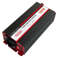 Onduleur de voiture à onde sinusoïdale pure 500W de haute qualité pour la conversion de puissance 12V à 220V