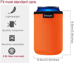 Outdoor Portable Neoprene Soft Beach Can Cooler Wine Camping Stubby Beer Can Coolers Pouch Carrier Holder Bags