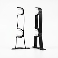 Asta per Tende in Stile Nordico, Lega di Alluminio Rinforzata, Montaggio Laterale, Doppio Supporto, Accessori