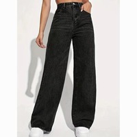 Fabricant direct de vêtements pour femmes : Jeans rétro taille haute coupe droite pour femmes, tailles S-5XL, tailles asiatiques, pour l'export.