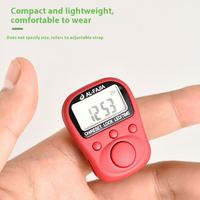 Compteur numérique électronique à sept canaux Offre Spéciale avec lumière LED et heure, compteur de doigts Tasbih