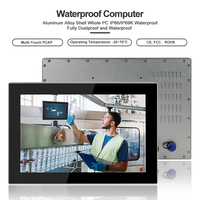 Panel PC Industrial de 12 Pulgadas con Pantalla Táctil Capacitiva, Resistente al Agua y al Polvo IP66, Máquina Todo en Uno