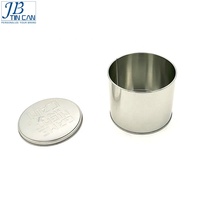 Metal round plain watch metal tin box package case