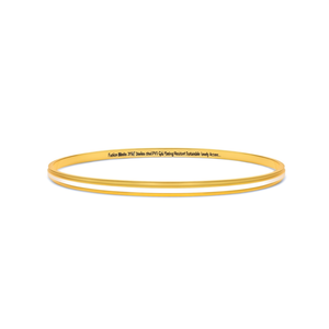 Fashion Bangle 316L Stainless Steel PVD Gold Plating Resistant Sustainable Jewelry Accessory - Product Image 2