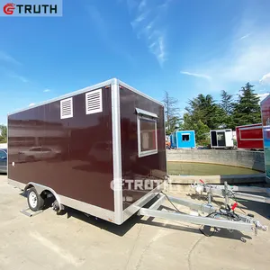 TRUTH baru jalan towable dapur mobile es krim cart pizza Kopi Makanan Cepat trailer untuk dijual dengan DOT