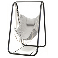 Support de chaise suspendue Mingchan avec cadre de sécurité anti-basculement, berceau portable pour jardin, patio, cour extérieure
