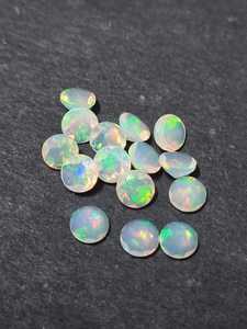 Opale d'Éthiopie naturelle, taille ronde, 6 mm, pierre précieuse en vrac |   Pierre d'opale éthiopienne pour la fabrication de bijoux |   Opale précieuse en gros - Product Image 3