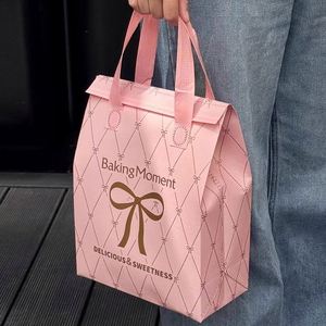 Bolsa de Transporte para Pizza, Pastel y Postres, Desechable, Personalizada, de Papel de Aluminio Aislante, Reciclado, No Tejido, con Embalaje Reciclable - Product Image 5