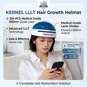 Casque de repousse des cheveux portable pour usage domestique, LLLT, <span class=keywords><strong>lumière</strong></span> rouge 650 nm, diode laser pour la croissance des cheveux, pour l'alopécie areata - Product Image 1