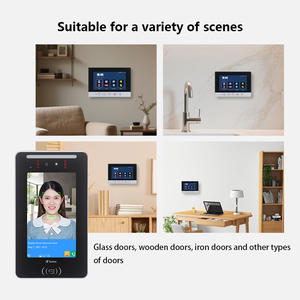 Terminal d'accès facial Wi-Fi tout temps avec panneau en aluminium pour câbles réseau Ethernet, idéal pour les halls principaux des tours <span class=keywords><strong>de</strong></span> bureaux - Product Image 2