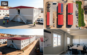 WELLCAMP Casa Container Prefabbricata Smontabile, Struttura in Acciaio, Alloggio Portatile, Dormitorio per Lavoratori, Alloggio per Campo Minerario - Product Image 3