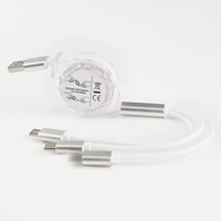 Nuevo One Tow Three Cable DE DATOS retráctil Android IP 3 en 1 Cable de carga de datos de teléfono celular