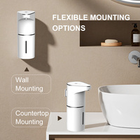 Distributeur de savon mural sans contact à capteur automatique pour évier de cuisine, en plastique, alimenté par USB, personnalisable, pour hôtels et usage domestique