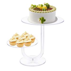 Support <span class=keywords><strong>de</strong></span> gâteau transparent support d'affichage <span class=keywords><strong>de</strong></span> cupcake en acrylique <span class=keywords><strong>tour</strong></span> <span class=keywords><strong>de</strong></span> pâtisserie <span class=keywords><strong>de</strong></span> dessert pour les mariages, les anniversaires, les anniversaires, les douches <span class=keywords><strong>de</strong></span> bébé - Product Image 1