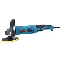 Machine de polissage et de cirage électrique portable de qualité industrielle 110V 1400W avec 6 tampons pour surfaces planes et esthétique automobile