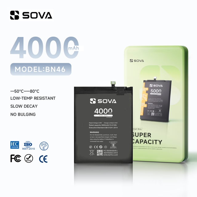 SOVA BN46 Original Replacement Battery for Xiaomi NOTE 8 Redmi 7 Small Phone Batteries