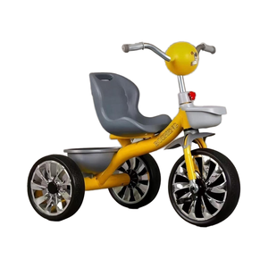 <span class=keywords><strong>Tricycle</strong></span> pour enfants avec 3 grandes roues, cadre en plastique léger, pour les âges de 2 à 6 ans, conduite sécurisée - Product Image 1