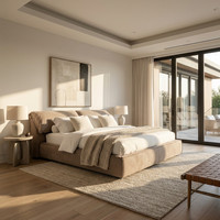 Meubles de chambre à coucher modernes pour la maison, lit king size rembourré, personnalisation, Chine, derniers modèles de lits doubles luxueux et moelleux